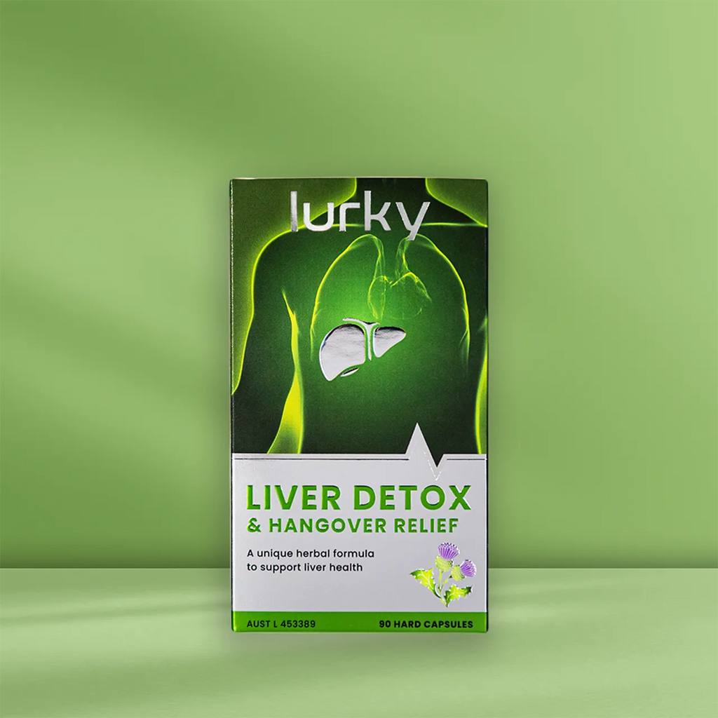 Lurky Liver Detox & Hangover Relief is a high-potency natural supplement formulated to support liver health. Enriched with Silymarin and other herbal ingredients, it helps protect the liver and manage symptoms associated with occasional overindulgence, such as headaches, fatigue, and nausea.